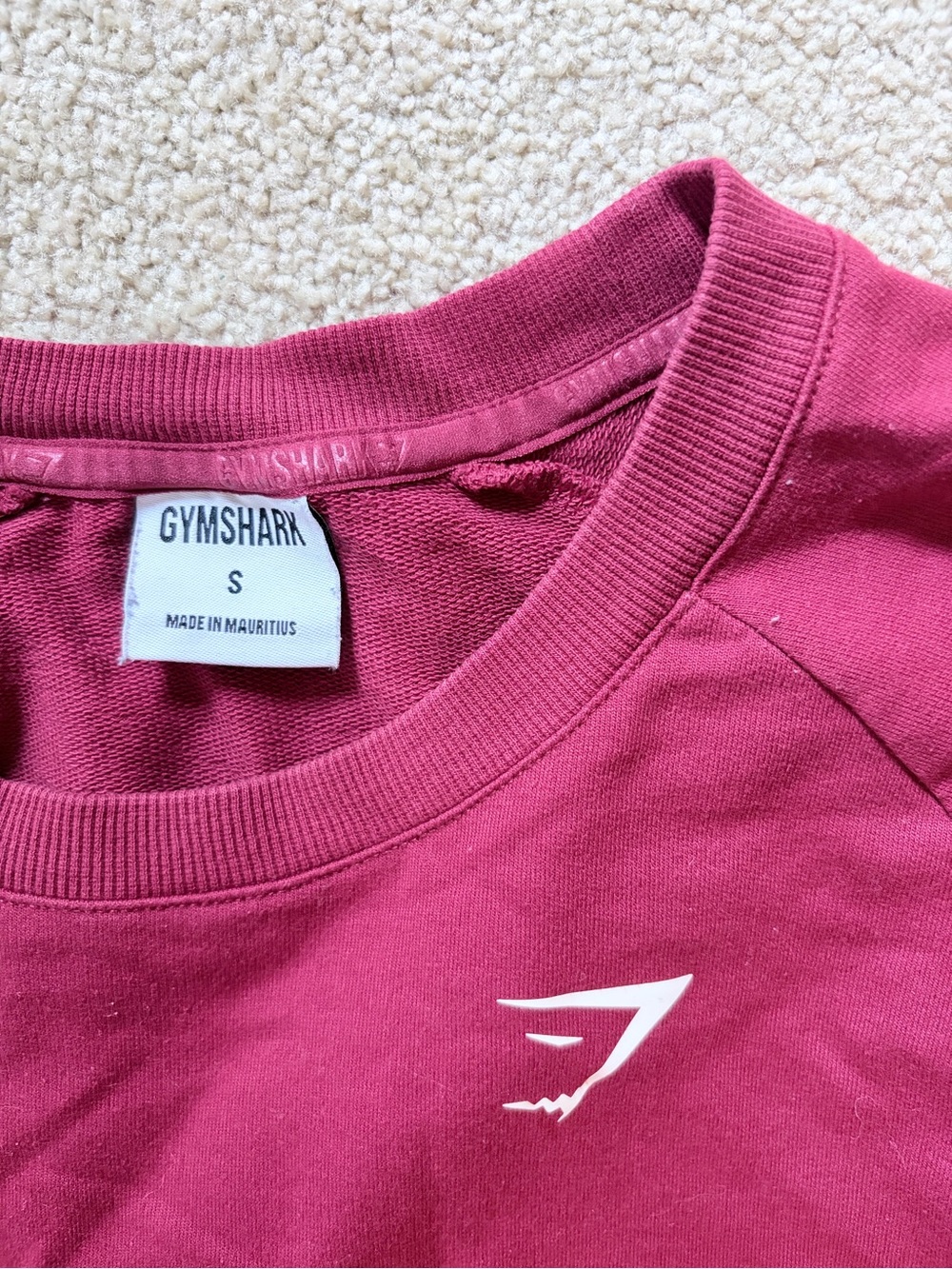 Gymshark Cropped Long Sleeve Top - Raspberry Pink - Picture 2 of 5